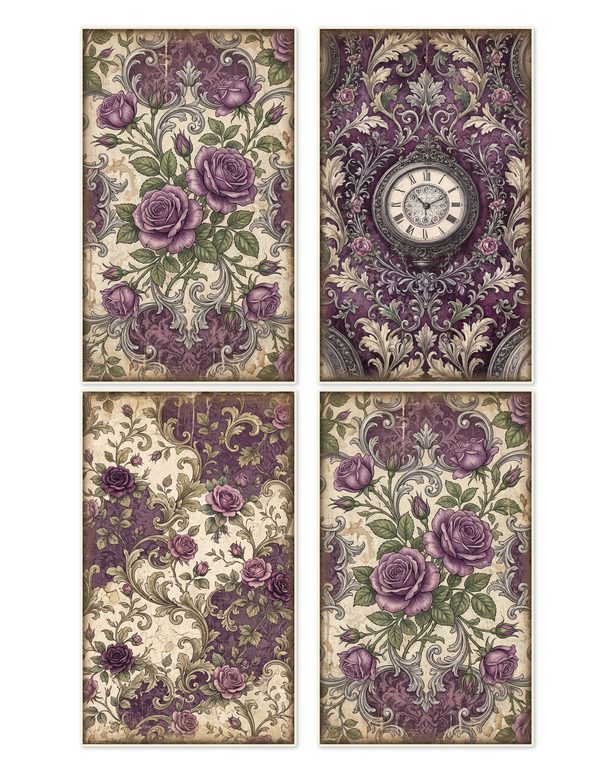 Ephemera Kit: 77 Printable Cards, Tags and Word Strips - RAVEN AND ROSE - Commercial Use — image 14