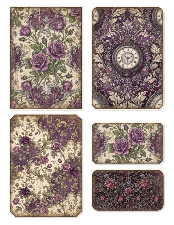 Ephemera Kit: 77 Printable Cards, Tags and Word Strips - RAVEN AND ROSE - Commercial Use — image 18