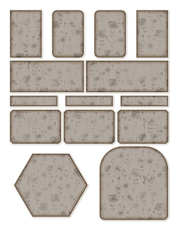 Ephemera Kit: 77 Printable Cards, Tags and Word Strips - RAVEN AND ROSE - Commercial Use — image 65