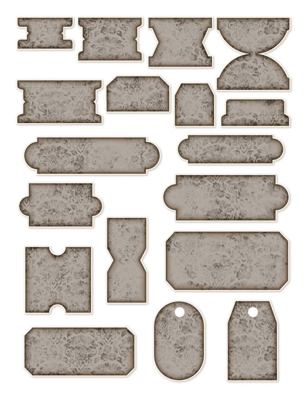 Ephemera Kit: 77 Printable Cards, Tags and Word Strips - RAVEN AND ROSE - Commercial Use — image 66