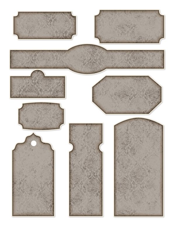 Ephemera Kit: 77 Printable Cards, Tags and Word Strips - RAVEN AND ROSE - Commercial Use — image 67