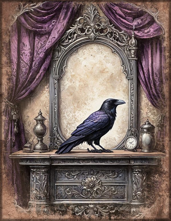 Art Journal and Planner Kit: 150 Printable Pages - RAVEN AND ROSE - Commercial Use — image 1