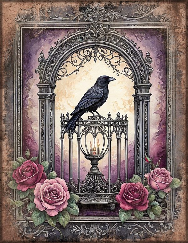 Art Journal and Planner Kit: 150 Printable Pages - RAVEN AND ROSE - Commercial Use — image 3