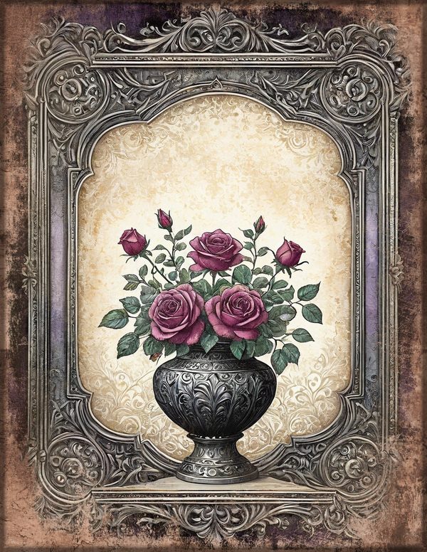 Art Journal and Planner Kit: 150 Printable Pages - RAVEN AND ROSE - Commercial Use — image 17