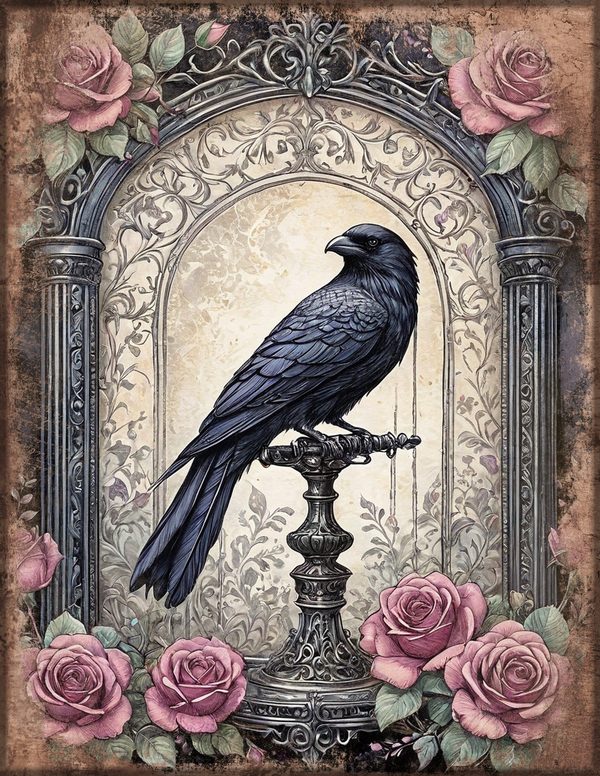 Art Journal and Planner Kit: 150 Printable Pages - RAVEN AND ROSE - Commercial Use — image 24