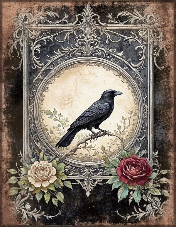 Art Journal and Planner Kit: 150 Printable Pages - RAVEN AND ROSE - Commercial Use — image 27