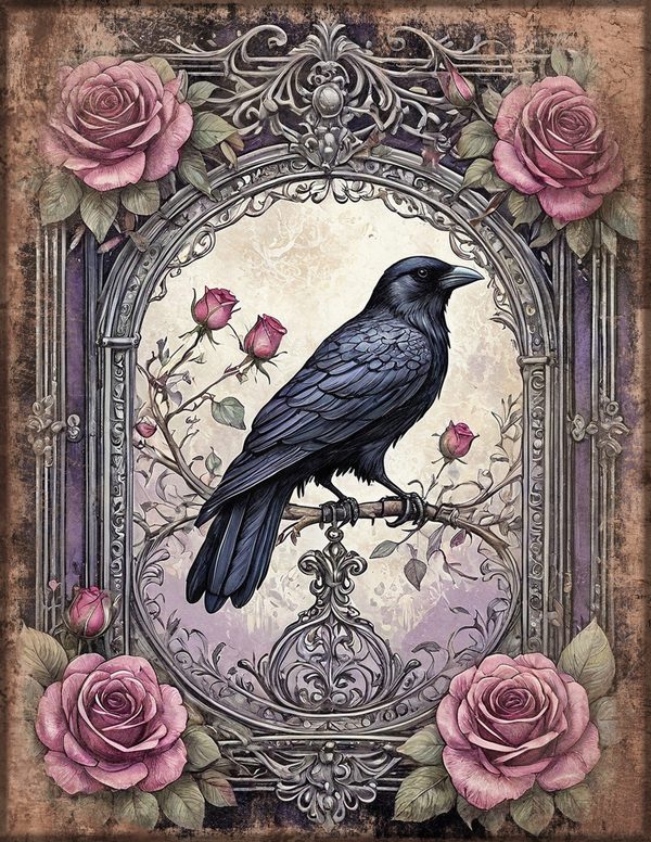 Art Journal and Planner Kit: 150 Printable Pages - RAVEN AND ROSE - Commercial Use — image 32