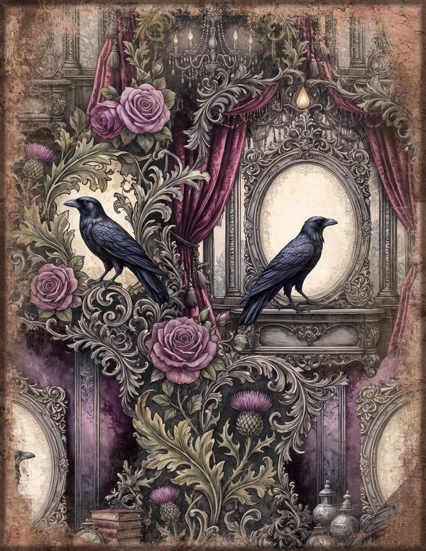 Art Journal and Planner Kit: 150 Printable Pages - RAVEN AND ROSE - Commercial Use — image 74
