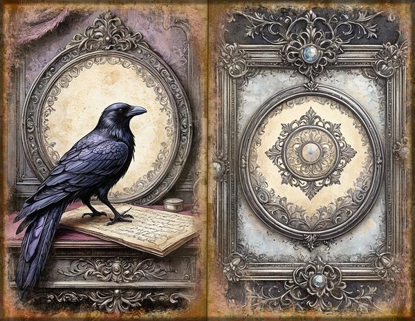 Journal Spreads: 75 Open Book Planner Pages - RAVEN AND ROSE - Commercial Use — image 2