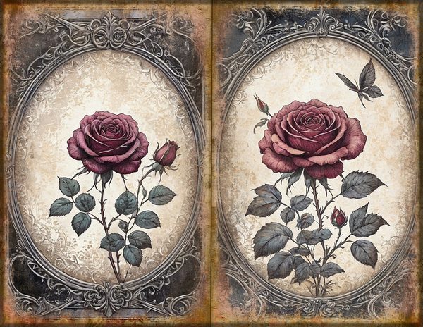 Journal Spreads: 75 Open Book Planner Pages - RAVEN AND ROSE - Commercial Use — image 4