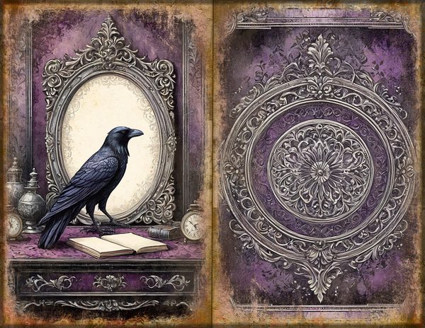 Journal Spreads: 75 Open Book Planner Pages - RAVEN AND ROSE - Commercial Use — image 6