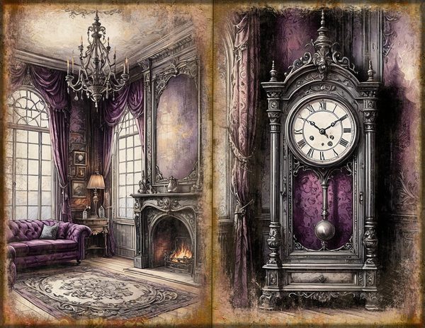 Journal Spreads: 75 Open Book Planner Pages - RAVEN AND ROSE - Commercial Use — image 7