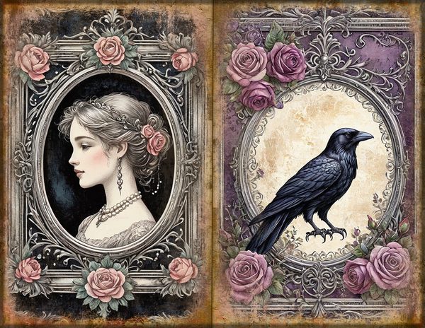 Journal Spreads: 75 Open Book Planner Pages - RAVEN AND ROSE - Commercial Use — image 10
