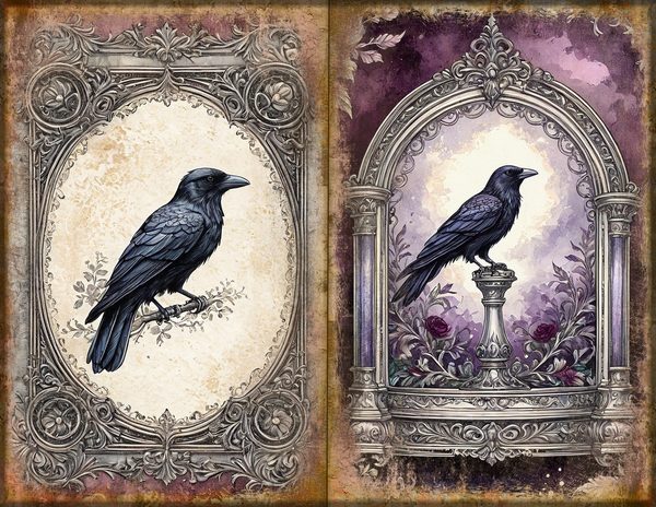 Journal Spreads: 75 Open Book Planner Pages - RAVEN AND ROSE - Commercial Use — image 11