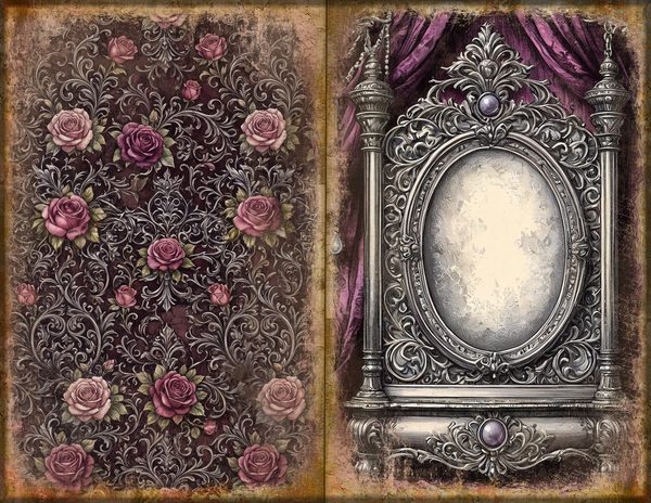 Journal Spreads: 75 Open Book Planner Pages - RAVEN AND ROSE - Commercial Use — image 16