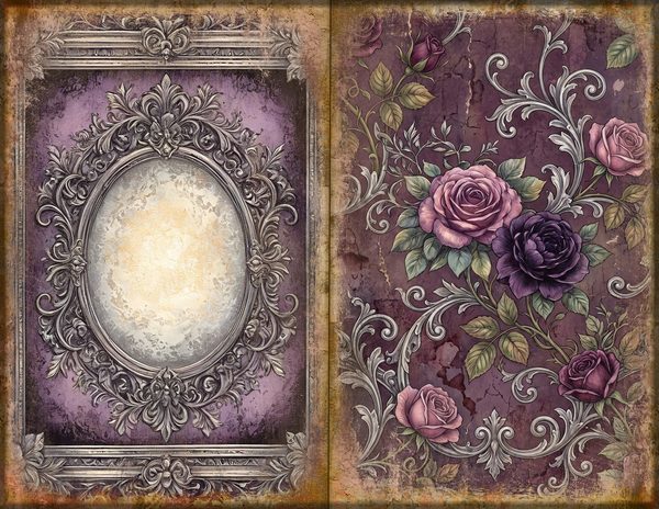 Journal Spreads: 75 Open Book Planner Pages - RAVEN AND ROSE - Commercial Use — image 17