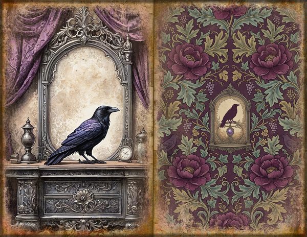 Journal Spreads: 75 Open Book Planner Pages - RAVEN AND ROSE - Commercial Use — image 18