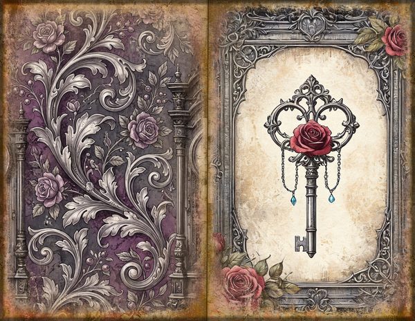 Journal Spreads: 75 Open Book Planner Pages - RAVEN AND ROSE - Commercial Use — image 21