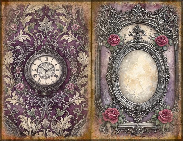 Journal Spreads: 75 Open Book Planner Pages - RAVEN AND ROSE - Commercial Use — image 22