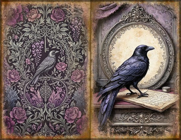 Journal Spreads: 75 Open Book Planner Pages - RAVEN AND ROSE - Commercial Use — image 25