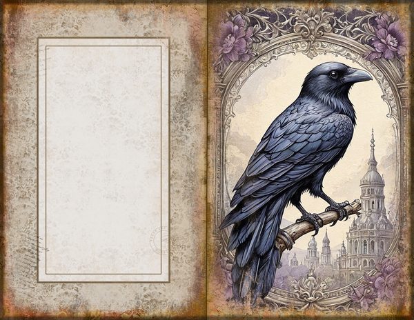 Journal Spreads: 75 Open Book Planner Pages - RAVEN AND ROSE - Commercial Use — image 32