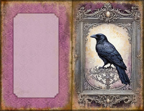 Journal Spreads: 75 Open Book Planner Pages - RAVEN AND ROSE - Commercial Use — image 34