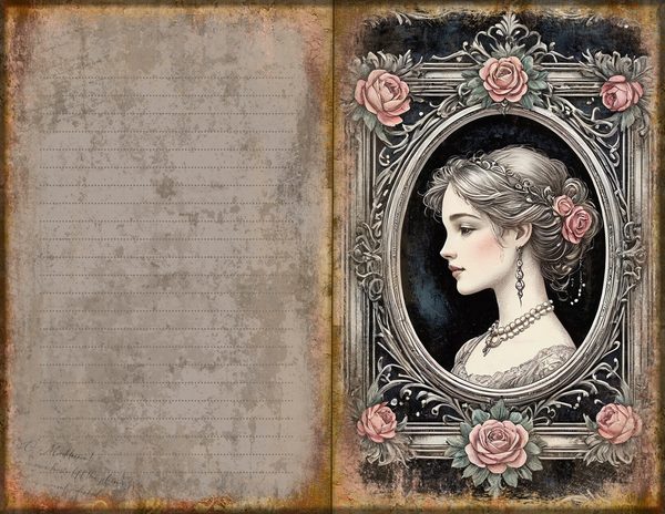 Journal Spreads: 75 Open Book Planner Pages - RAVEN AND ROSE - Commercial Use — image 37