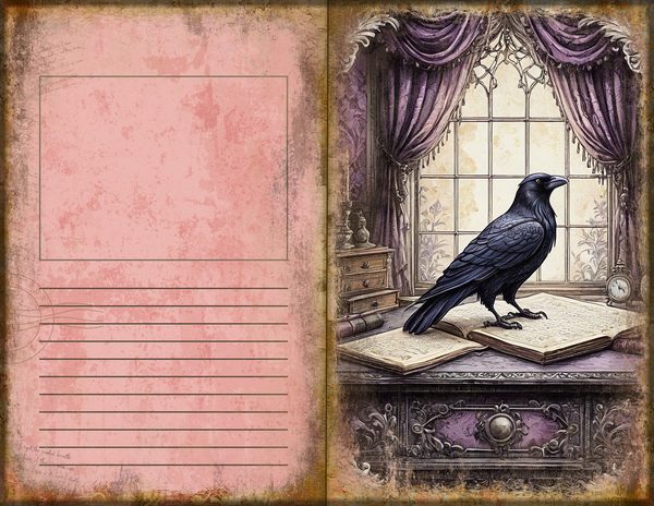 Journal Spreads: 75 Open Book Planner Pages - RAVEN AND ROSE - Commercial Use — image 40