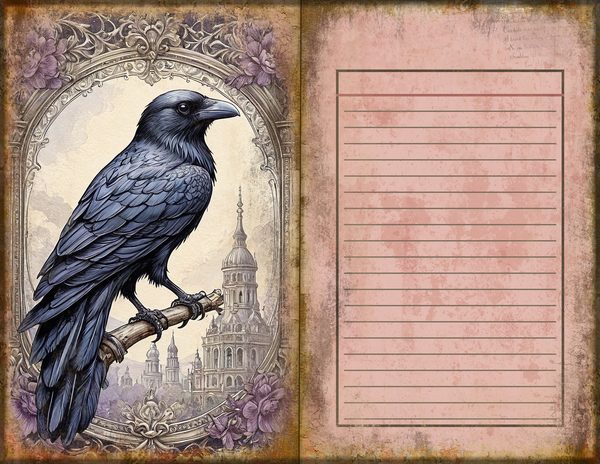 Journal Spreads: 75 Open Book Planner Pages - RAVEN AND ROSE - Commercial Use — image 42