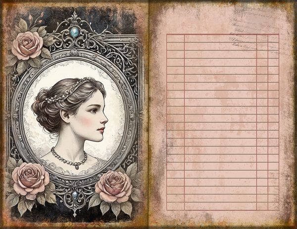 Journal Spreads: 75 Open Book Planner Pages - RAVEN AND ROSE - Commercial Use — image 43