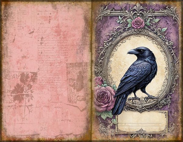 Journal Spreads: 75 Open Book Planner Pages - RAVEN AND ROSE - Commercial Use — image 47