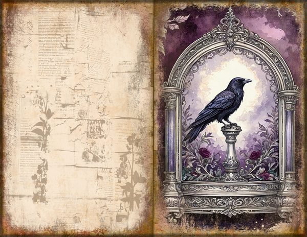 Journal Spreads: 75 Open Book Planner Pages - RAVEN AND ROSE - Commercial Use — image 50
