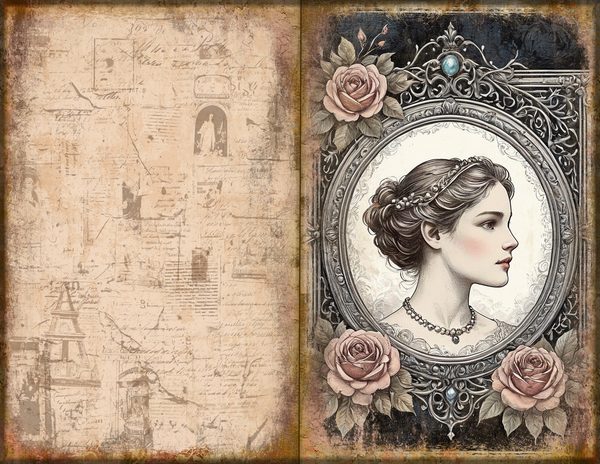 Journal Spreads: 75 Open Book Planner Pages - RAVEN AND ROSE - Commercial Use — image 52
