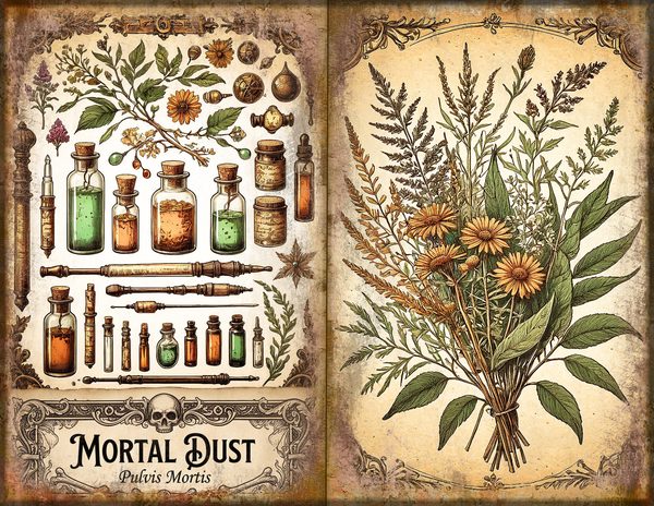 Junk Journal Spreads: 74 Open Book Planner Pages - Gothic Apothecary - Commercial Use — image 12