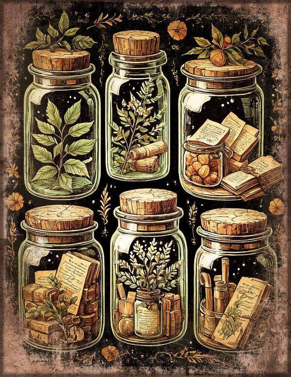 Junk Journal Pages: 150 Printable Sheets - Gothic Apothecary - Commercial Use — image 33