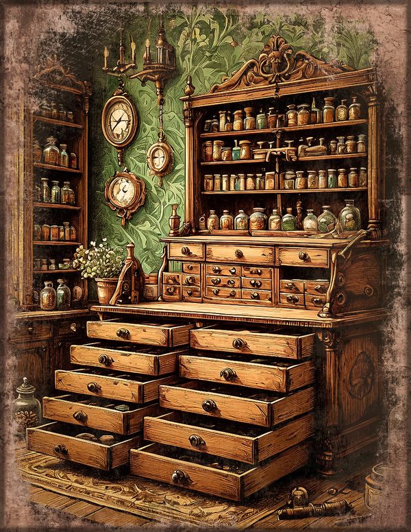 Junk Journal Pages: 150 Printable Sheets - Gothic Apothecary - Commercial Use — image 44
