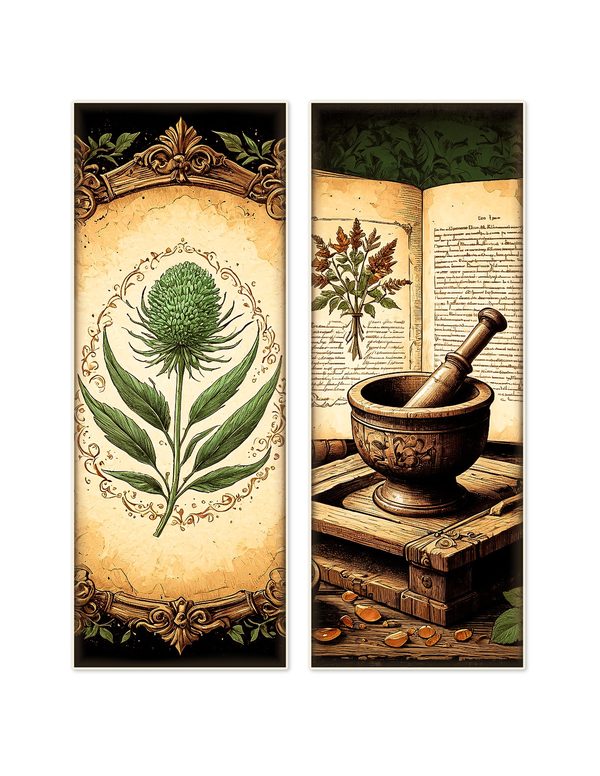 Ephemera Kit: 79 Printable Cards, Tags and Word Strips - Gothic Apothecary - Commercial Use — image 5