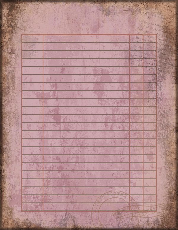 Journal Writing Pages: 50 Lined Frames and Textures - Gothic Apothecary - Commercial Use — image 12