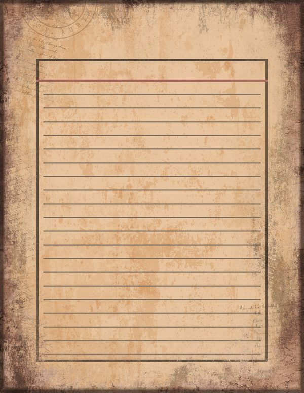 Journal Writing Pages: 50 Lined Frames and Textures - Gothic Apothecary - Commercial Use — image 14