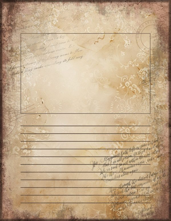 Journal Writing Pages: 50 Lined Frames and Textures - Gothic Apothecary - Commercial Use — image 20
