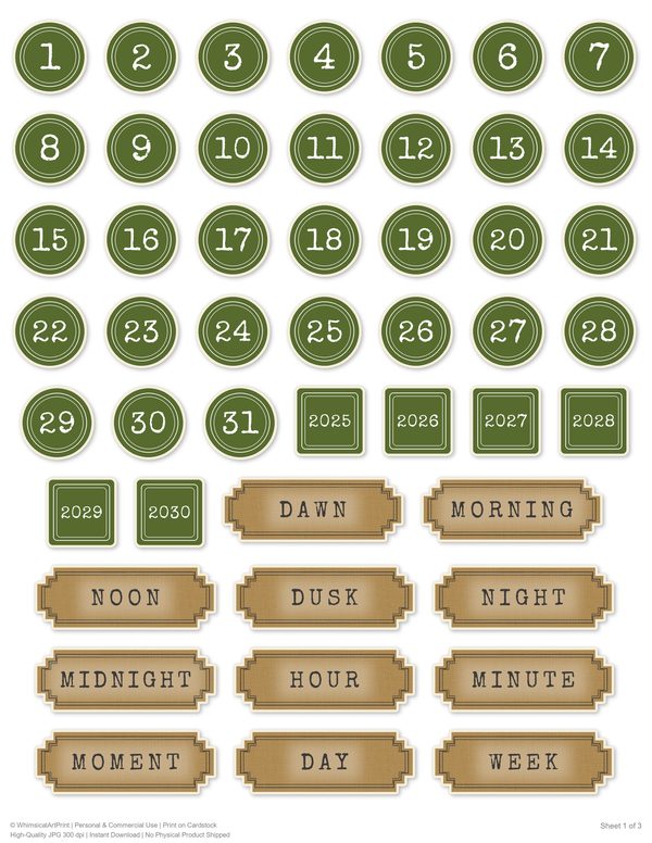 Word Strips and Labels: 14 Printable Journaling Sheets - Gothic Apothecary - Commercial Use — image 10