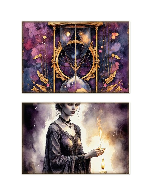 Ephemera Kit: 78 Printable Cards, Tags and Word Strips - Memento Mori - Commercial Use — image 7