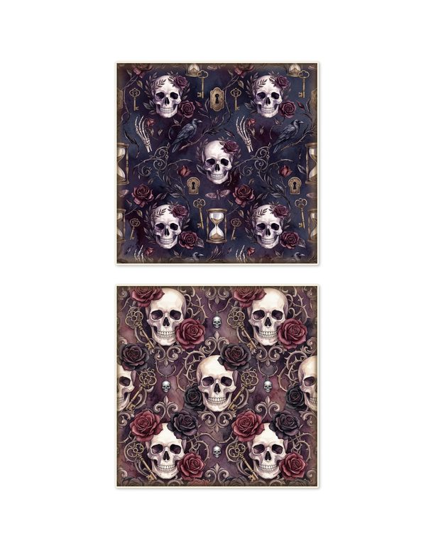 Ephemera Kit: 78 Printable Cards, Tags and Word Strips - Memento Mori - Commercial Use — image 15