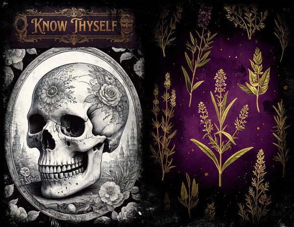 Junk Journal Spreads: 75 Open Book Planner Pages - Memento Mori - Commercial Use — image 23