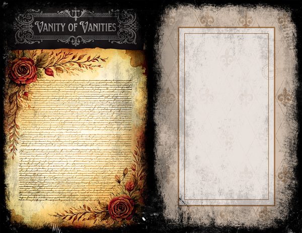 Junk Journal Spreads: 75 Open Book Planner Pages - Memento Mori - Commercial Use — image 26