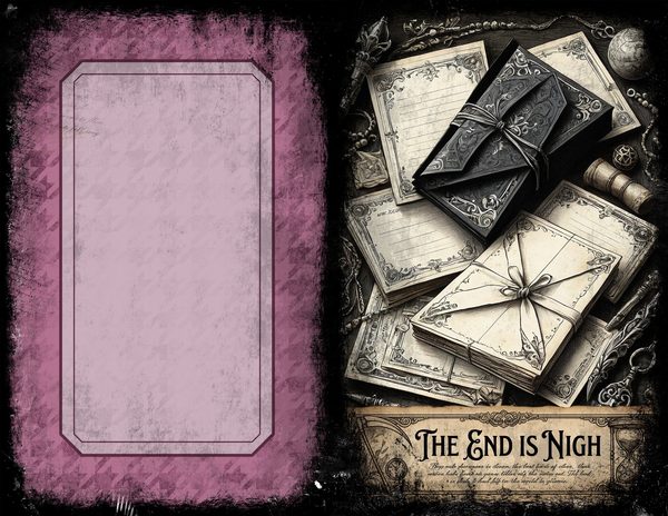 Junk Journal Spreads: 75 Open Book Planner Pages - Memento Mori - Commercial Use — image 34