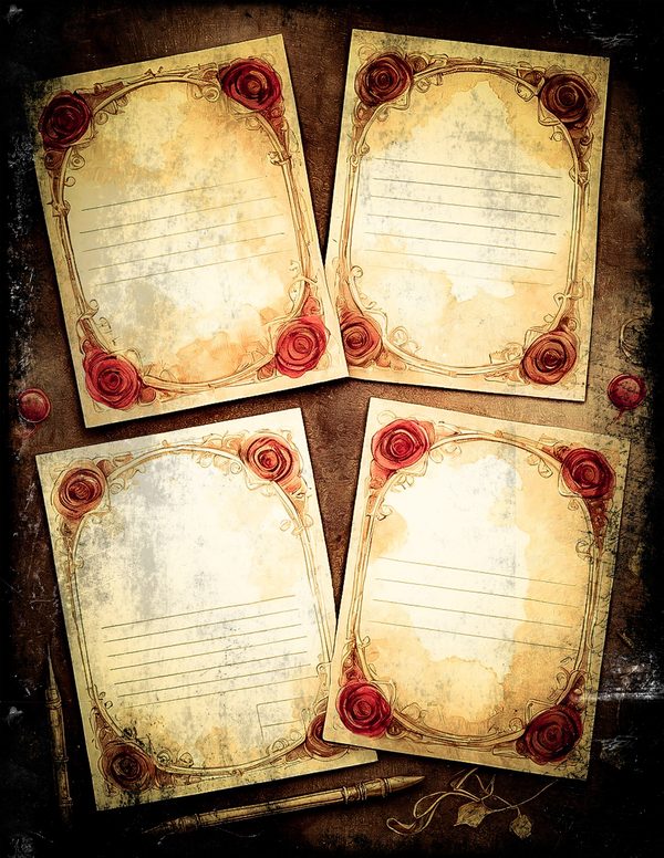 Junk Journal Pages: 150 Printable Sheets - Memento Mori - Commercial Use — image 13