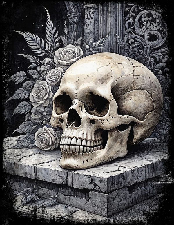 Junk Journal Pages: 150 Printable Sheets - Memento Mori - Commercial Use — image 45