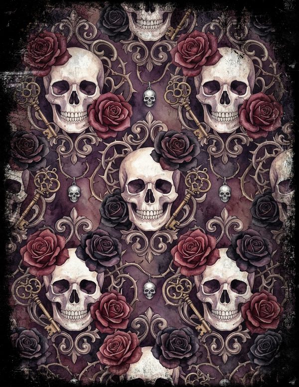 Junk Journal Pages: 150 Printable Sheets - Memento Mori - Commercial Use — image 74