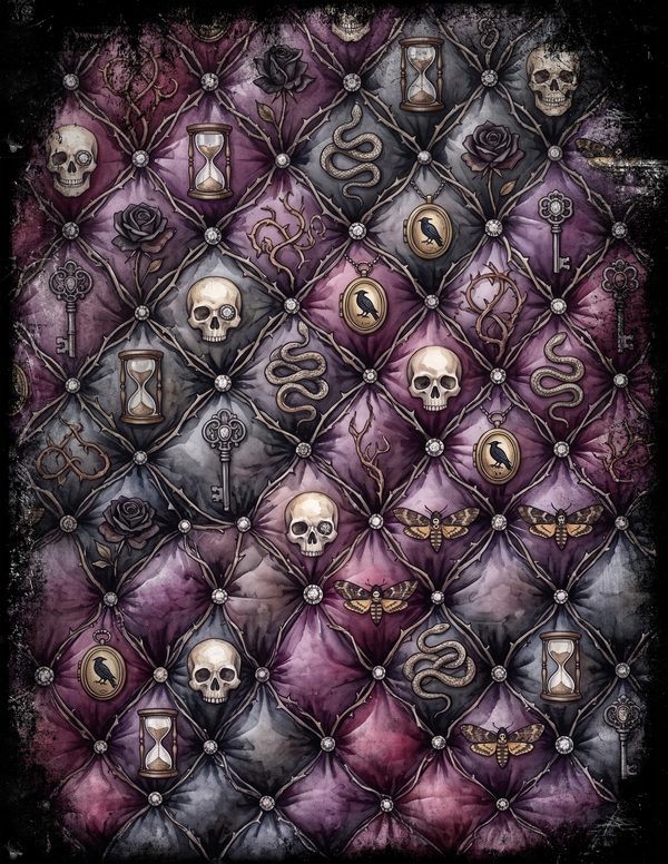 Junk Journal Pages: 150 Printable Sheets - Memento Mori - Commercial Use — image 77